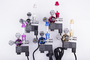 DICI CO2 pressure regulators with solenoid dual gauge aquarium co2 regulator