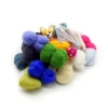Different colors wool top roving fiber