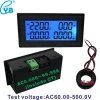 Digital Power Energy meter tester LCD AC Voltage Current Frequency Meter AC 60-500V 20A 100A 200A YB5140DM