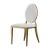 Import Dining Chairs Metal white coffee chair from China