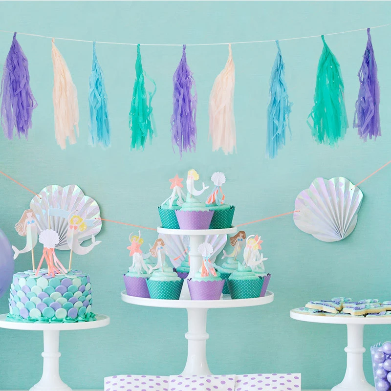 disposable paper tassels party supplies for baby shower birthday party wedding decoration 613016