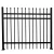 Import DK018 Simple Design Cheap Wrought Iron Fencing Steel Metal Garden Fence from China