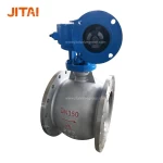 DN350 Flange End Motorized Control V Notch Segmented Ball Valve