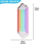Doctor Dolphin Newly Designed Product Outdoor Rainbow Water Splash Toys Inflatable Sprinkler Children Play Mat