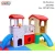 Import door bell integrated magic tree children outdoor play plastic playhouse with slide for kids from China