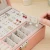 Import Double-layer PU leather jewelry box Earrings necklace jewelry storage box Multifunctional jewelry organizer from China