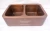 Import Double Section Farmhouse Copper Kitchen Sink Plain Copper Antique Front Apron Under Mount Kitchen Sink from China