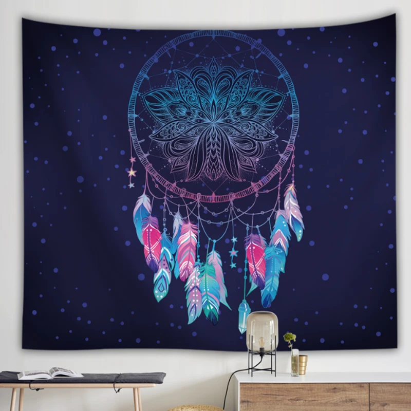 Dream Catcher Series Custom Digital Printed Widely Used Wall Hanging Tapestry