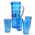 Import Drinkware custom printed clear blue plastic 2L water jugs with lids and cups set from China