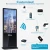 Dual Screen 13inches Interactive Kiosk Stand Outdoor Enclosure Double Display Ultra-thin Floor Standing Digital Signage