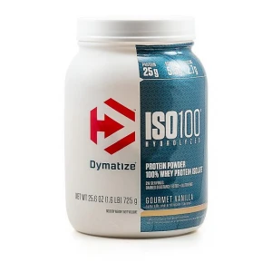 Dymatize ISO100 Hydrolyzed Protein Powder 100% Whey Isolate Protein 25g of Protein 5.5g BCAAs Gluten Free Fast Absorbing