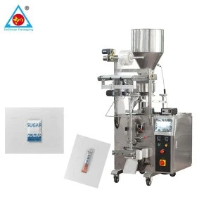 Easy operation volumetric cup dosing 120g 250g 500g sugar salt automatic pouch packing machine for small business
