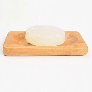 eco-friendly exquisite rectangle shape bamboo soap dish wholesale
