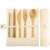Import Eco Friendly Flatware Set Bamboo Utensils and Cutlery Set  Bamboo Travel Utensils Camping Utensils Set from China