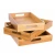 Import Eco-Friendly Food Coffee Tea Serving Solid Bamboo Tray Set from China