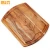 Import Eco-friendly High Quality Brown Organic Edge-Grain Acacia Wood Cutting Serving Board for Kitchen w/Juice Groove from China