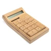 Eco-friendly Wooden designed electronic 12 digits bamboo calculator