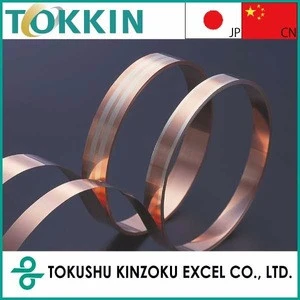 edge lay clad metal Strip/Coil/Sheet, thickness 0.04-1.2mm, width 5.0-150mm, for contact