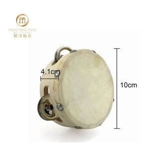 Education musical instruments Early Childhood Toy wholesale kids party gift mini wood tambourine