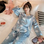 Efficient womens 2 piece outfit womens sleepwear 2020 cotton sleepwear