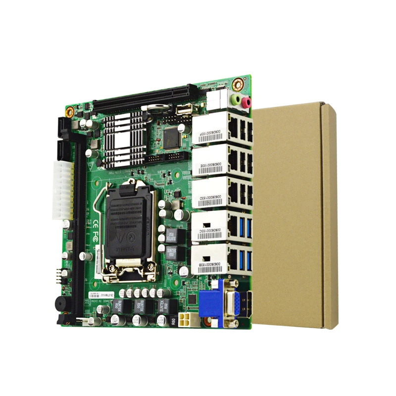 eip EITX-7580 socket 1151 Intel H110 mini itx 5 lan motherboard with 4*USB3.0 6*USB2. and built in 3*USB2.0