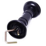 Electric fencing plastic black farm overlength spring gate handle with hook