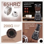 Electric Portable Commercial Coffee Grinder Burr Mill