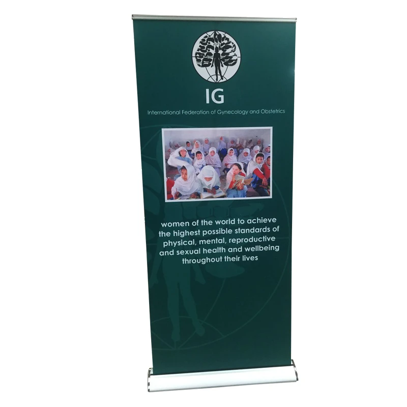 Electric Rotating Banner Roll Stand Up Outdoor Led Roll Up Banner