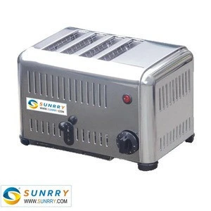 Electric toaster and bread machine for 4 slice wide slot bread toaster grill (SUNRRY SY-TS225A)