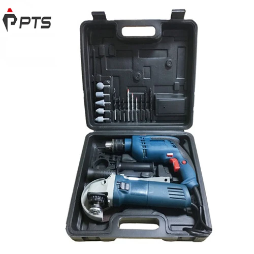 Electrical Tool Set Application Power Tool Sets 13mm 13RE 710w  impact drill with 100mm Angle grinder 850W