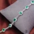 Import Elegant 10K Gold Jewelry Sets With Synthetic Stones Custom Emerald Gemstone Bracelet For Women With Factory Price from China