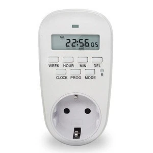 EU /US/ UK Plug Energy Saving Adjustable Programmable Setting of Clock/ On/ Off Time Smart Power Socket Digital Timer Switch