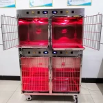 EUR VET Vet Equipment Animal Icu Kennel Groomers Large Stainless Steel Veterinary Cages Clinic Cage Vet Cage For Pet Hospital
