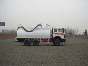 Euro 5 vacuum pump combination jetting and vacuum suction sewage truck