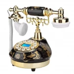 Europe Style Antique Retro Corded Resin Telephone Decorative Desktop Vintage Home Phone