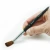 Import EVAL Professional Premium Kolinsky Acrylic Nail Brush Round Crimped Acrylic Nail Brush from China