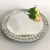 Event party supplies, hot selling design original factory dinnerware round or square silver crystal glass charger plates