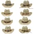 Import Exotic Cowboy hat Summer handmade natural salted grass hat for women men straw hat from China
