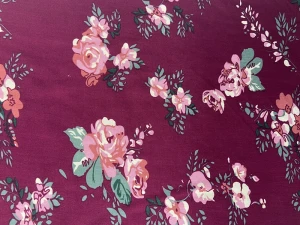 Exquisite workmanship100 rayon viscose fabric red rayon viscose printing woven fabric