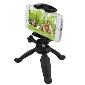 Extendable Sport camera & Smartphone Mini Tripod Live Streaming Photography Phone Stand Mount for iPhone for Huawei