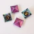 Import Factory Direct Rainbow Decorative Double Sided Cap Nails Metal Square Rivet from China