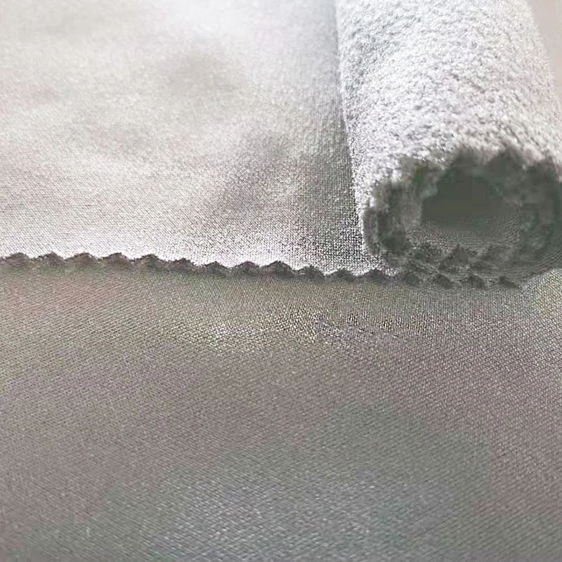 Factory direct sale knitting spandex polar fleece fabric for garments