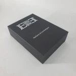 factory directly sale popular rigid box magnetic box with gold stamped