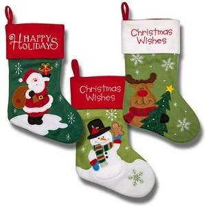 Factory Directly Sale Unique Decoration Christmas Stocking Socks