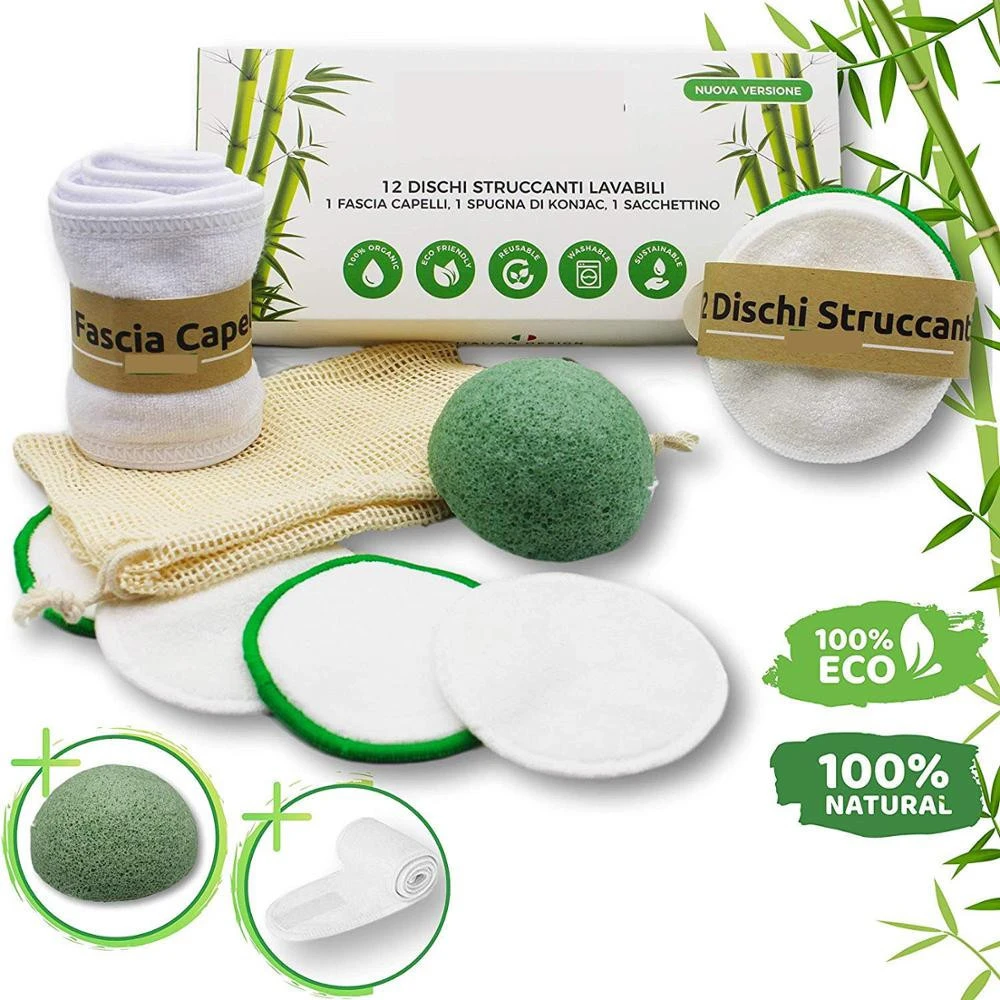 Factory Directly Wholesale Round Face Bamboo Washable Reusable Makeup Remover Pads Bamboo MakeUp Remover Pads