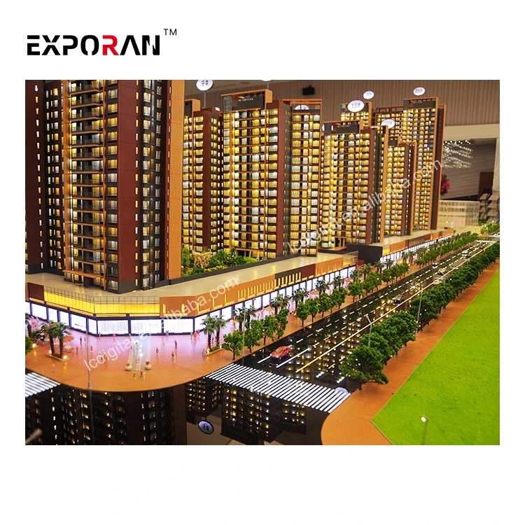 Factory miniature models for real estate promotion, architectural maquette architectural model factory