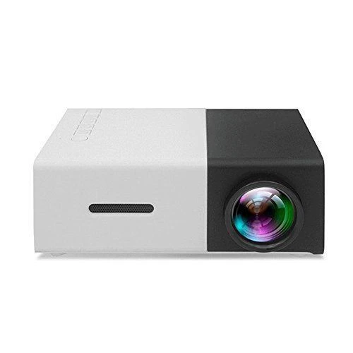 Factory Outlet Hot Network Yellow / Black YG 300 LED Portable 500LM 3.5mm 320x240 Pixel Mini Projector Home Media Play