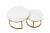 Import Factory Price Modern Home Furniture Sintered Stone Gilded Round Coffee Table Tea Table from China