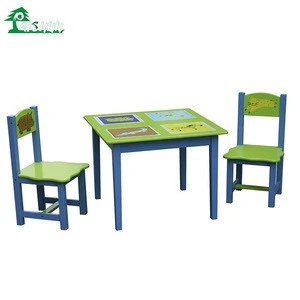 Factory Price Modern Kids Study Table and Chair Children Furniture Set