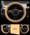 Import Factory Sale Automobile furry Soft fur Plush steering wheel cover from China